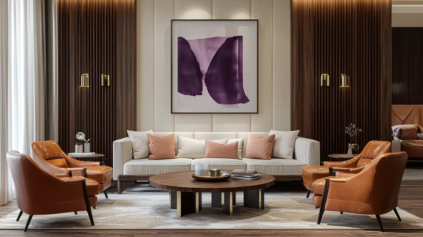 The magnificence of bold colors | Deep purple and warm earthy harmony The magnificence of bold colors | Deep purple and warm earthy harmony
